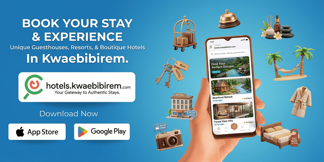 Book Your Stay Online & Enjoy 5% Off – Exclusive Discount for Direct Bookings at Kwaebibirem Hotels